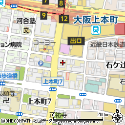 ファミリーマート上本町六丁目店周辺の地図