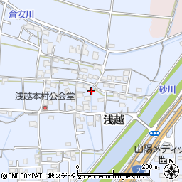 岡山県岡山市東区浅越333-6周辺の地図