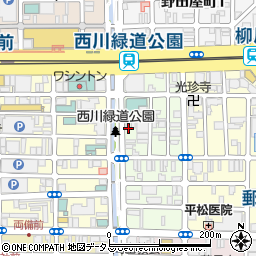 焼肉ホルモン まんぷく 岡山平和町店周辺の地図