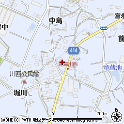 愛知県田原市豊島町川東70周辺の地図