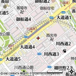 フレール長田大道周辺の地図