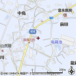 愛知県田原市豊島町川東周辺の地図