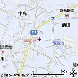 愛知県田原市豊島町（川東）周辺の地図