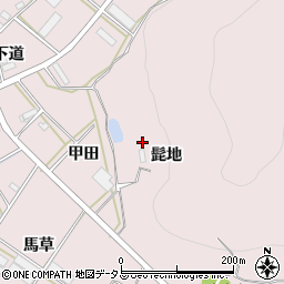 愛知県田原市野田町髭地周辺の地図