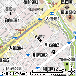 西光寺会館周辺の地図