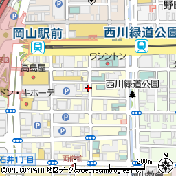 ダーツ&パーティー REGALO レガロ 岡山本町店周辺の地図