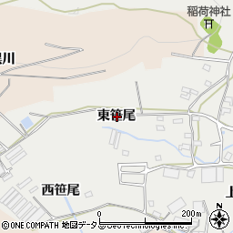 愛知県田原市田原町東笹尾周辺の地図