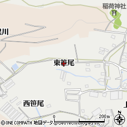 愛知県田原市田原町（東笹尾）周辺の地図