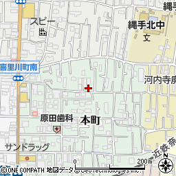 大阪府東大阪市本町1-20周辺の地図