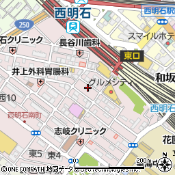 日新信用金庫西明石支店周辺の地図