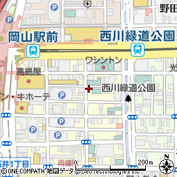 個室居酒屋 丸屋 岡山駅前本店周辺の地図