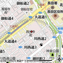 護国山慈済院　西光院周辺の地図