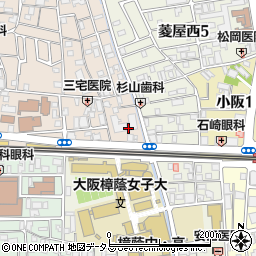 大阪府東大阪市高井田元町2丁目4周辺の地図