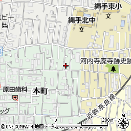 大阪府東大阪市本町2-21周辺の地図