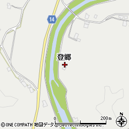 島根県益田市市原町登郷周辺の地図