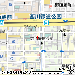 パークンパーク岡山本町駐車場周辺の地図