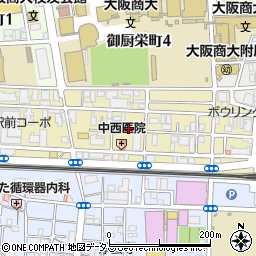 東大阪市小阪2-5-22駐車場【土 20:00～23:59】周辺の地図