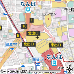 フェラガモ大阪高島屋周辺の地図