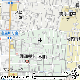 大阪府東大阪市本町1-21周辺の地図