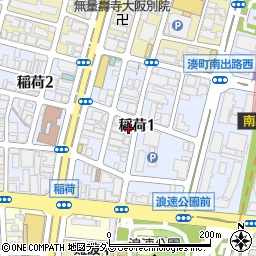 小田安全硝子　大阪営業所周辺の地図