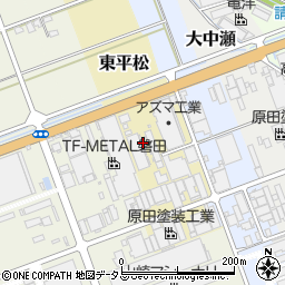 静岡県磐田市東平松401周辺の地図