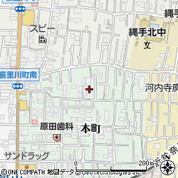 大阪府東大阪市本町1-19周辺の地図