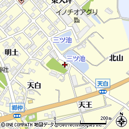 愛知県田原市神戸町新大坪117周辺の地図