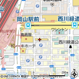 岡山県岡山市北区本町周辺の地図