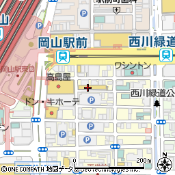 岡山県岡山市北区本町周辺の地図