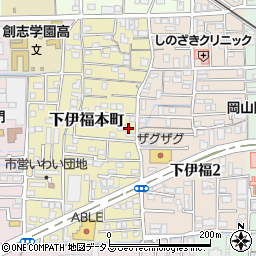 岡山県岡山市北区下伊福本町8-32周辺の地図