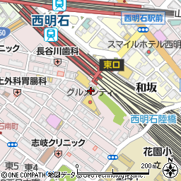 みなと銀行西明石駅南 ＡＴＭ周辺の地図