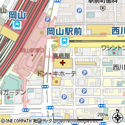 エコー・岡山高島屋周辺の地図