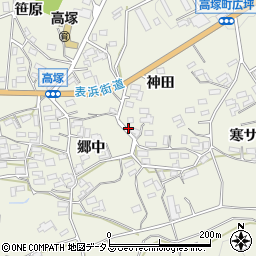 愛知県豊橋市高塚町周辺の地図