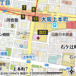 旬魚旬彩うおまん 上本町YUFURA店周辺の地図