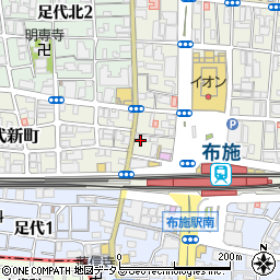 阪神調剤薬局　近鉄布施店周辺の地図