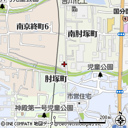 奈良県奈良市南肘塚町76周辺の地図