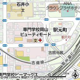 専門学校・岡山ビューティモード周辺の地図
