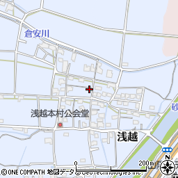 岡山県岡山市東区浅越383周辺の地図
