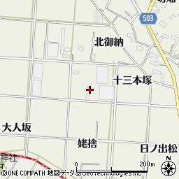 愛知県豊橋市杉山町姥捨周辺の地図