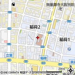大阪市立浪速区民センター周辺の地図