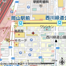 カラオケ ビッグエコー 岡山本町店周辺の地図