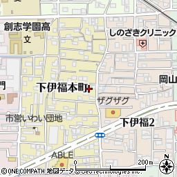 岡山県岡山市北区下伊福本町8-26周辺の地図