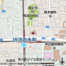 東大阪市立　市民多目的センター周辺の地図