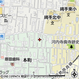 大阪府東大阪市本町2周辺の地図