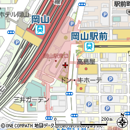 星乃珈琲店岡山一番街店周辺の地図