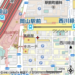 ネイルドゥ（ＮａｉｌＤｏｕｘ）　岡山駅前店周辺の地図