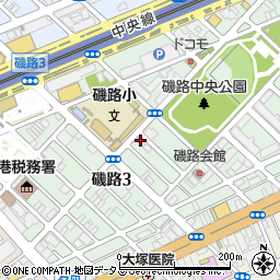 アワーハウス磯路弐番館周辺の地図
