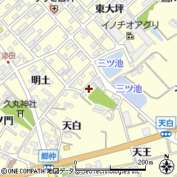 愛知県田原市神戸町新大坪108周辺の地図