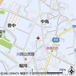 愛知県田原市豊島町川西83周辺の地図