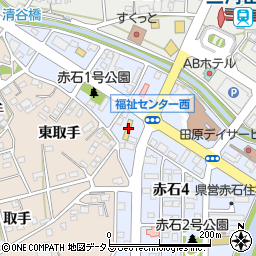 ゲオ田原店周辺の地図